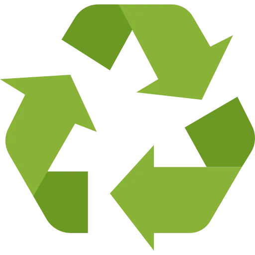 Ícono de reciclaje representando el compromiso con el reciclaje integral en el negocio