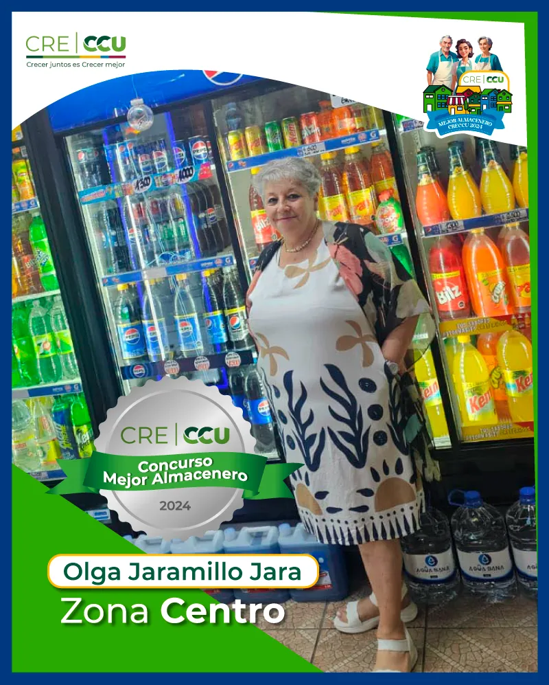 Fotografía de la finalista de la zona Centro del Concurso Mejor Almacenero CRECCU 2024