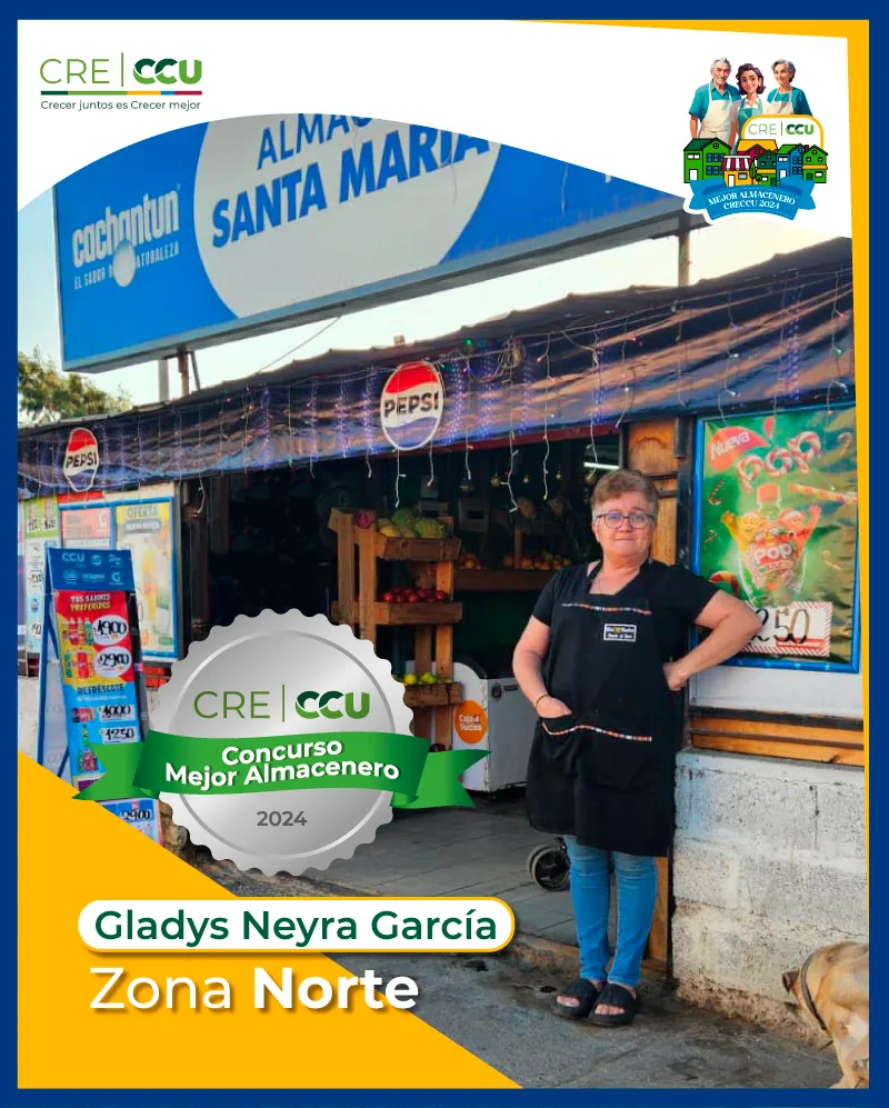 Fotografía de la finalista de la zona Norte del Concurso Mejor Almacenero CRECCU 2024
