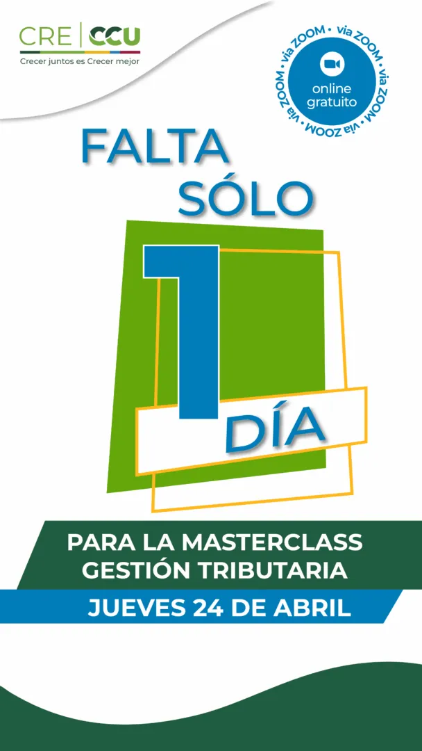 Cuenta regresiva para la Master Class Gestión Tributaria 2025 del 24 de abril